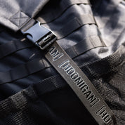 Hoonigan CENSOR BAR backpack featuring durable straps and mesh pockets, ideal for automotive enthusiasts on the go.