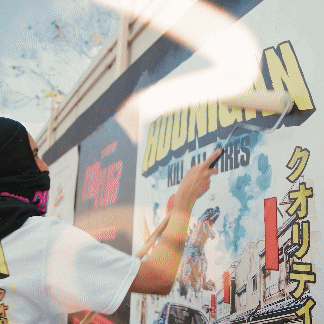 Hoonigan MAYHEM ROAD poster featuring bold graphics and vibrant colors, measuring 18" x 24".