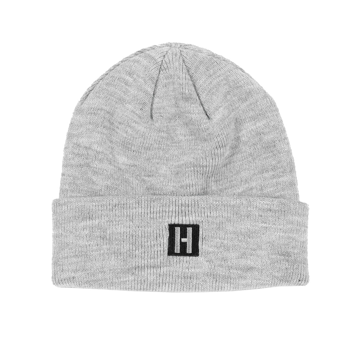 Hoonigan Classic H Icon beanie in grey, featuring a bold 'H' logo on the front.