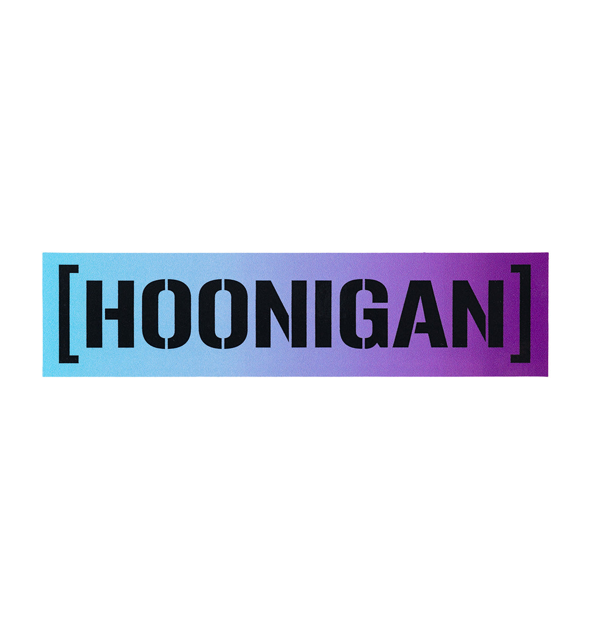 Hoonigan SHIFT CENSOR BAR Sticker, 8 inches, black design on a transparent background.