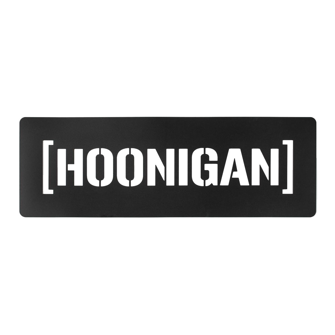 HOONIGAN 23.5-inch stencil for creating automotive designs, featuring a bold logo on a black background.