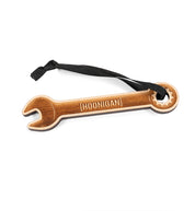 Hoonigan BRACKET WRENCH Ornament featuring a sleek design with a metallic finish, showcasing the Hoonigan logo.
