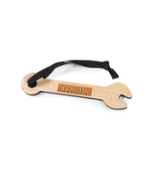 Hoonigan BRACKET WRENCH Ornament featuring a sleek metal design with a shiny finish, perfect for automotive enthusiasts.