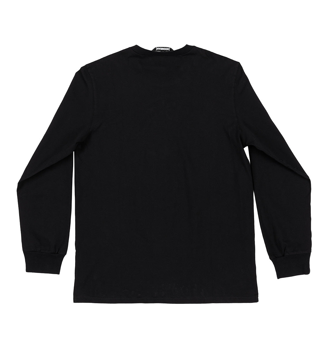 Black Hoonigan H-ICON Premium long sleeve tee featuring a bold logo on the front.