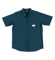 Hoonigan Pepita short sleeve button up shirt. Pattern inspired by the classic Porsche Pepita Houndstooth pattern.