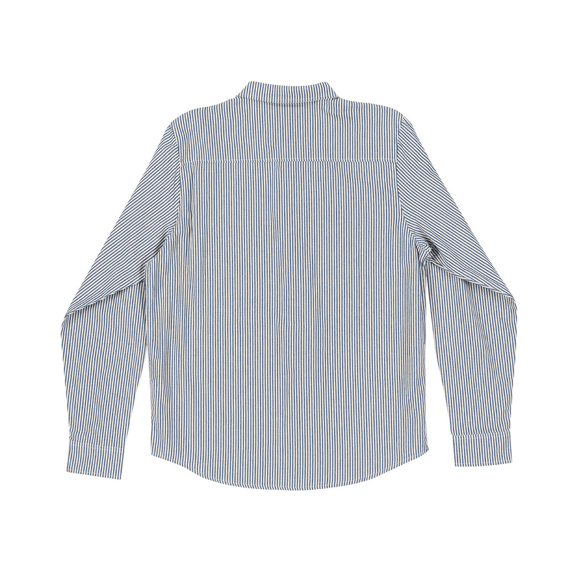 Hoonigan CRATE Woven Long Sleeve Shirt in white with multi-colored logo on the chest.