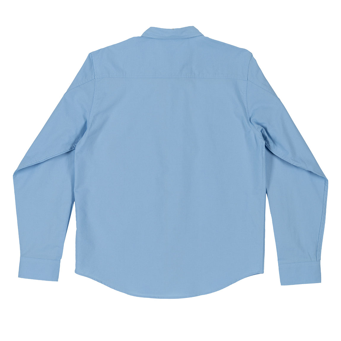 Hoonigan EVENING OXFORD Woven Long Sleeve Dress Shirt in light blue with a button-down collar and chest pocket.