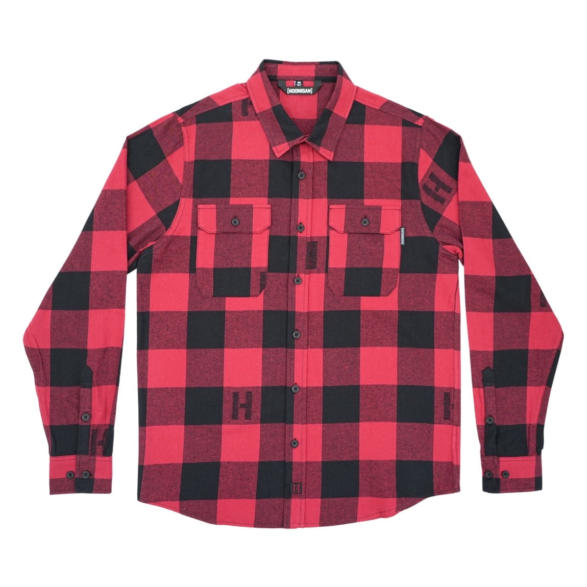 Hoonigan H Icon Woven Flannel Long Sleeve Shirt