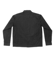 Hoonigan CHORE Jacket in black, featuring a relaxed fit, front pockets, and a logo patch on the left chest.
