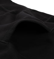 Hoonigan EMBOSSED H-BOX Hoodie in black with textured logo detail on the chest, featuring a pull-over design and adjustable drawstring hood.