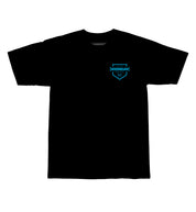 Black short sleeve tee featuring Hoonigan and BRACKET X LOGO graphics on the front.