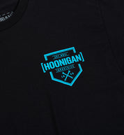 Hoonigan BRACKET X LOGO Short Sleeve Tee in black with white logo design on the front.