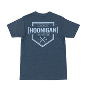 Hoonigan BRACKET X LOGO Short Sleeve Tee in black featuring bold white logo graphic.