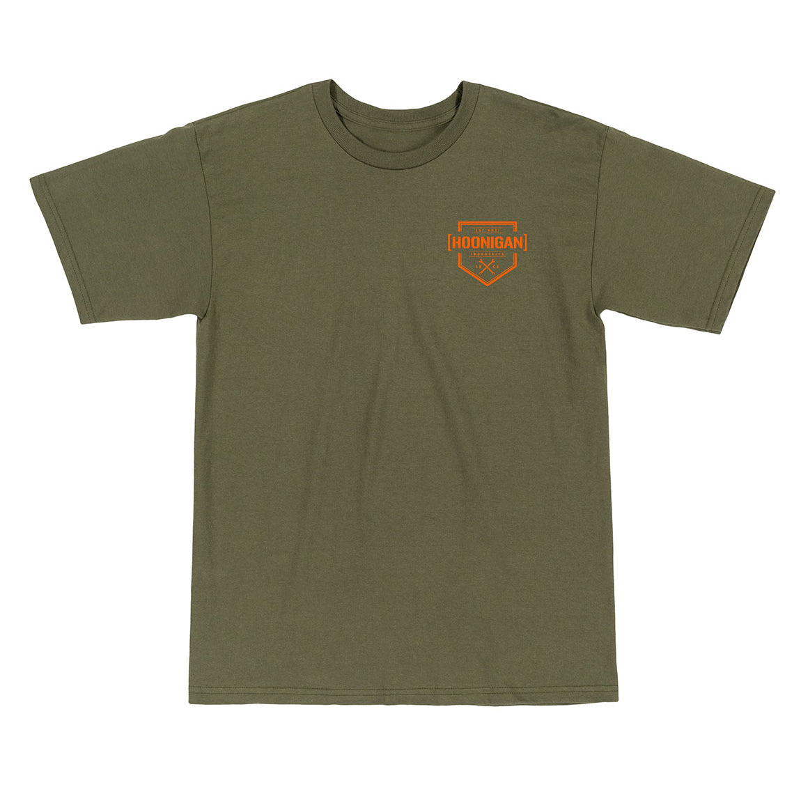 Hoonigan BRACKET X LOGO short sleeve tee in black featuring bold white graphic logo on the chest.