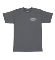 Hoonigan CRANKED Short Sleeve Tee in white with bold black graphics on the front.