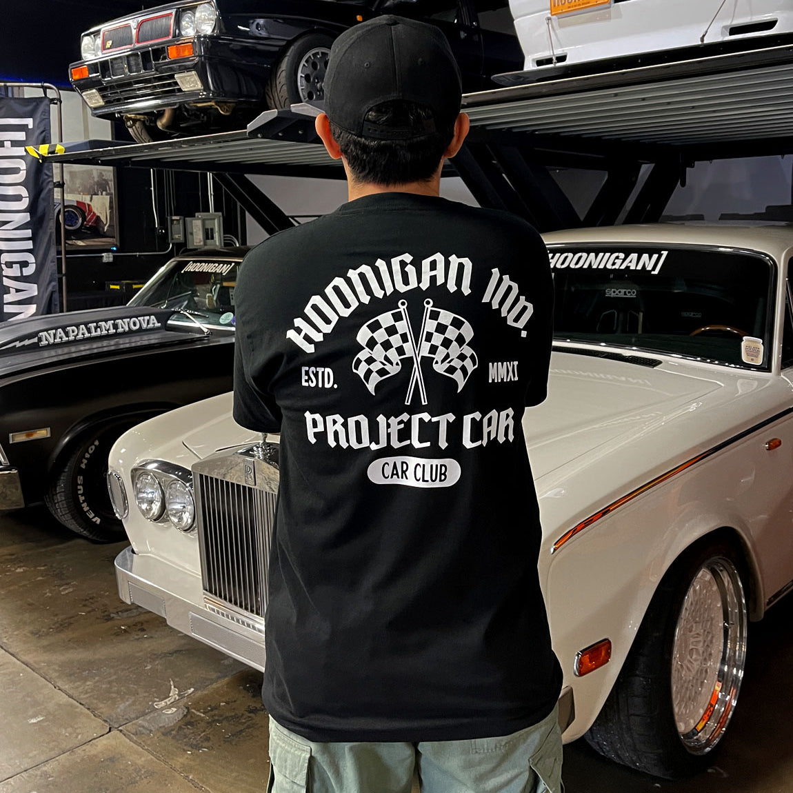 Our man Isaac showing off the HOONIGAN PCCC short sleeve T-shirt