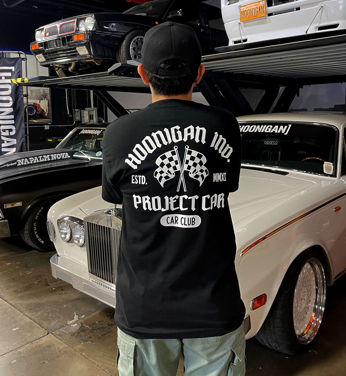Our man Isaac showing off the HOONIGAN PCCC short sleeve T-shirt