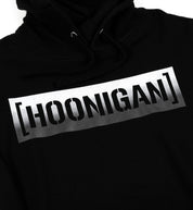 Hoonigan CBAR KILL ALL TIRES FADE Hoodie in black and gray with bold graphic text.