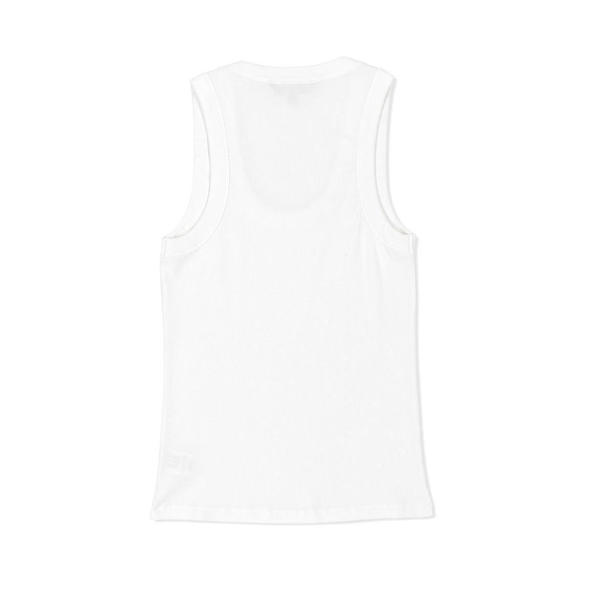 Leah Pruett LP IGNITE white tank top featuring a racerback design and bold graphic logo on the front.